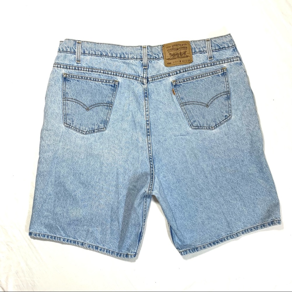 Levi’s 550 Relaxed Fit Orange Tab Jean Shorts